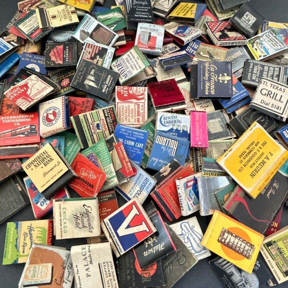 Vtg Match Book Lot of 25 *Random selection in each lot* Matchbook Advertising
